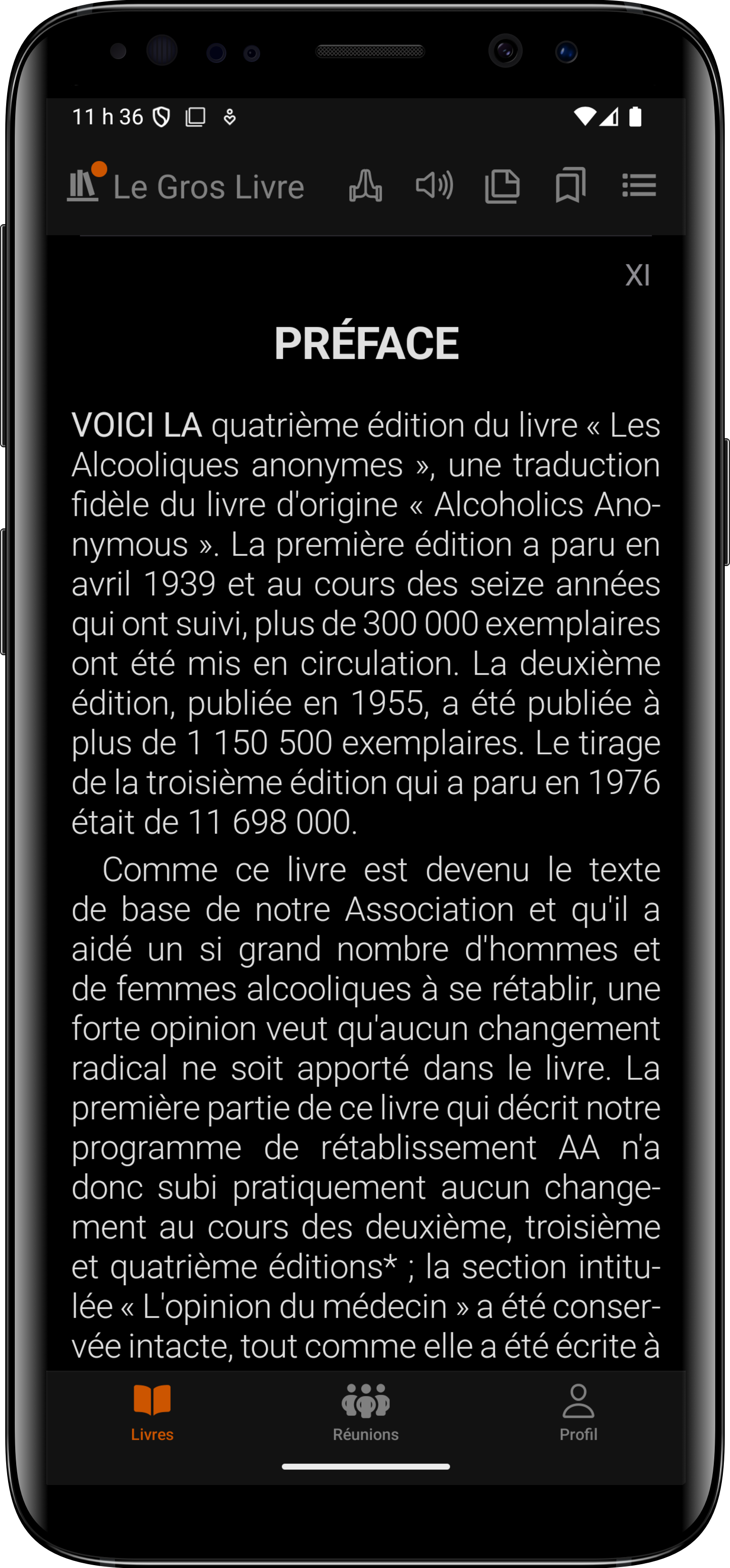 Mode sombre sur Android