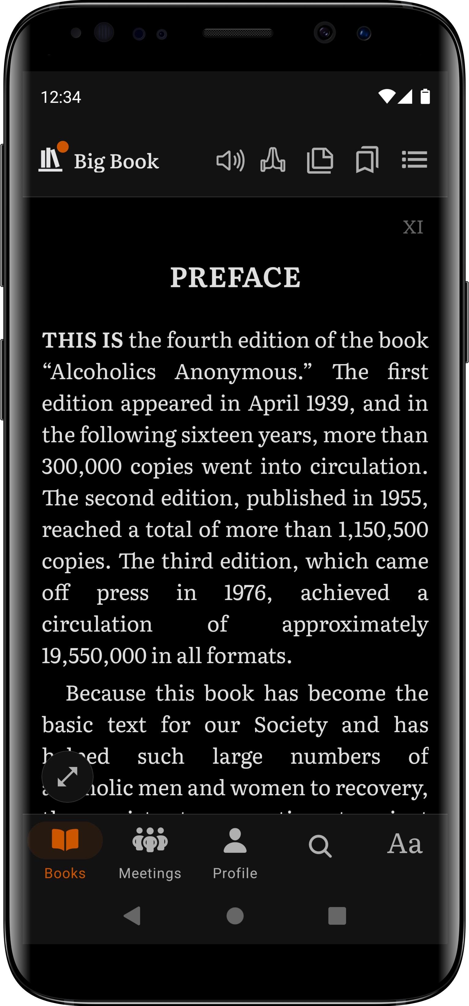 Dark mode on Android