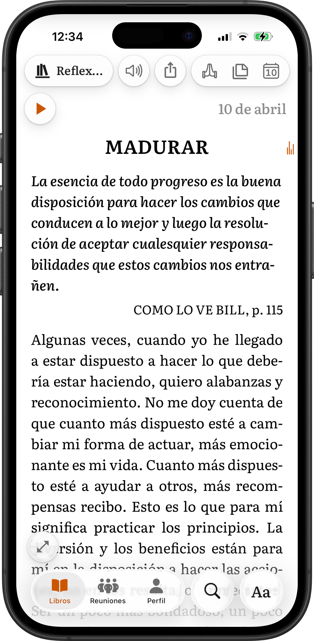 Reflexión Diaria del 10 de abril en SoberHub