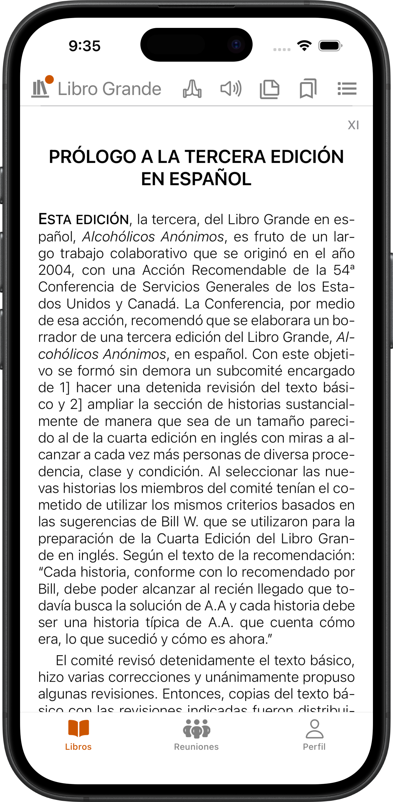 El Libro Grande en iOS